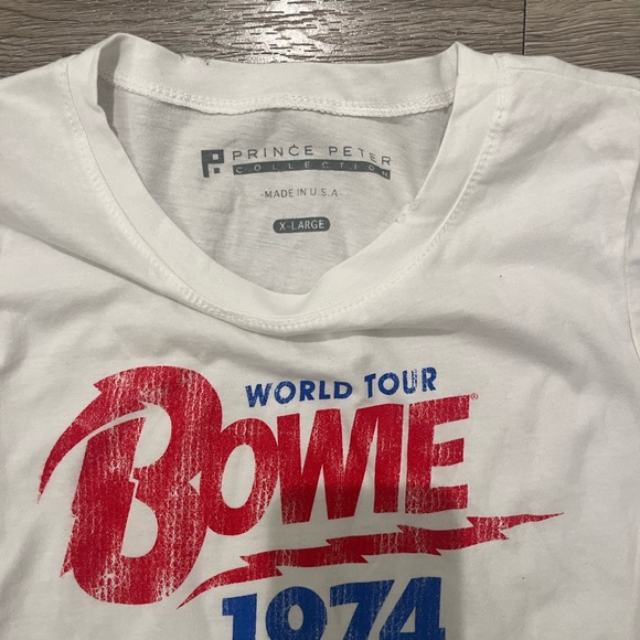 Prince Peter Kids Bowie World Tour Crop Tee - Picture 2 of 2
